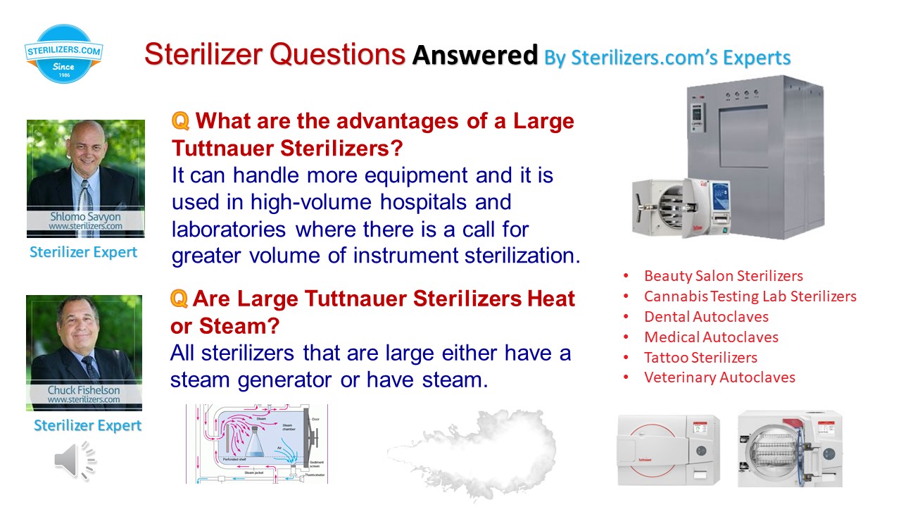 What are the advantages of a Large Tuttnauer Sterilizers